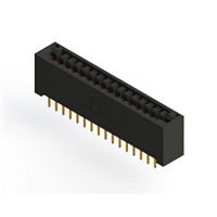 32 Position Female Connector Non Specified - Dual Edge Gold 0.125" (3.18mm) Black