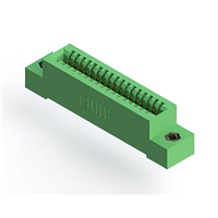 17 Position Femelle Connecteur Non spécifié, bord unique Or 0,100 po (2,54mm) Vert