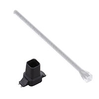 Light Pipe Single Green Rigid Board Mount, Press Fit