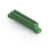 20 Position Femelle Connecteur Non spécifié, bord unique Or 0,100 po (2,54mm) Vert