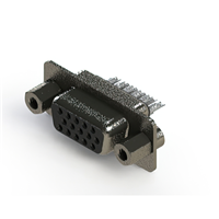 15 Positionen, D-Sub, hohe Dichte , Buchse, Flanschdose Steckverbinder
