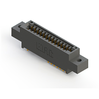 28 Position Female Connector Non Specified - Dual Edge Gold 0.100" (2.54mm) Black