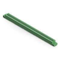 84 Position Female Connector Non Specified - Dual Edge Tin 0.156" (3.96mm) Green