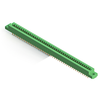 88 Position Femelle Connecteur Non spécifié - double bord Or 0,156 po (3,96mm) Vert