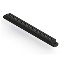 64 Position Female Connector Non Specified - Dual Edge Tin 0.156" (3.96mm) Black