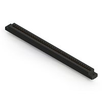 84 Position Female Connector Non Specified - Dual Edge Gold 0.156" (3.96mm) Black