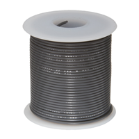 12 AWG Hook-Up, Automotive Wire 19/25 Gray 60V 25.00' (7.62m)