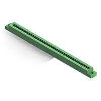 82 Position Femelle Connecteur Non spécifié - double bord Or 0,156 po (3,96mm) Vert