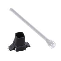 Conduits de lumière Simple Rouge Rigide Montage sur carte, Ajustage à la presse