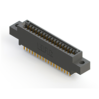 36 Position Female Connector Non Specified - Dual Edge Gold 0.100" (2.54mm) Black