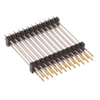 24 针位针座间隔柱连接器 0.100"（2.54mm） 镀金 通孔