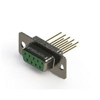 9 Position D-Sub Receptacle, Female Sockets Connector