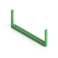 70 Position Femelle Connecteur Non spécifié - double bord Or 0,156 po (3,96mm) Vert