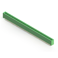 43 positionen Buchse Steckverbinder Nicht angegeben - Einzelkante Gold 0,156" (3,96mm) Grün