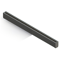 38 positionen Buchse Steckverbinder Nicht angegeben - Einzelkante Gold 0,156" (3,96mm) Schwarz