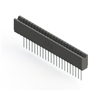 22 positionen Buchse Steckverbinder Nicht angegeben - Einzelkante Gold 0,156" (3,96mm) Schwarz