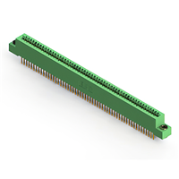 110 Position Female Connector Non Specified - Dual Edge Gold 0.100" (2.54mm) Green