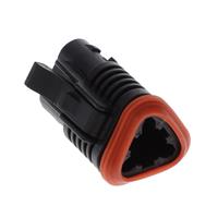 3 Rectangular Connectors - Housings Plug Black
