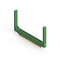 78 Position Femelle Connecteur Non spécifié - double bord Or 0,100 po (2,54mm) Vert