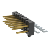 Steckverbinder, Steckleiste Oberflächenmontage, rechtwinklig 16 positionen 0,100" (2,54mm)