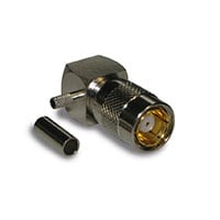 SMB Connector Plug, Female Socket 75 Ohms Free Hanging (In-Line), Right Angle Solder