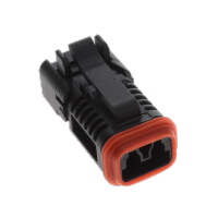 2 Rectangular Connectors - Housings Plug Black