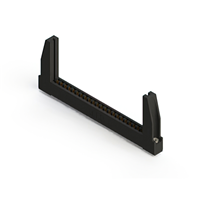 46 positionen Buchse Steckverbinder Nicht angegeben - Doppelkante Gold 0,156" (3,96mm) Schwarz