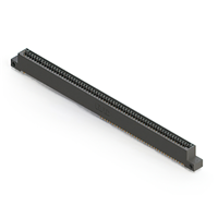 66 Position Female Connector Non Specified - Single Edge Gold 0.100" (2.54mm) Black