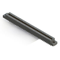 62 Position Female Connector Non Specified - Dual Edge Gold 0.156" (3.96mm) Black