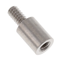 Round Standoff Threaded #6-32 Stainless Steel 0.344" (8.73mm)