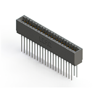 40 positionen Buchse Steckverbinder Nicht angegeben - Doppelkante Gold 0,125" (3,18mm) Schwarz