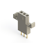 3 Position Receptacle Connector 0.156" (3.96mm) Through Hole Gold