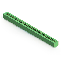 76 Position Female Connector Non Specified - Dual Edge Gold 0.156" (3.96mm) Green