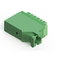 56 Position Housing for Non-Gendered Contacts Connector Green Free Hanging (In-Line) Rack and Panel