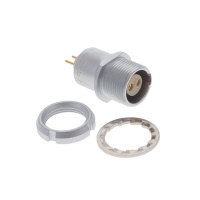 2 针位圆形连接器 插座，母型插口 焊接