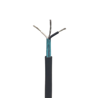 2 Conductor Guitar Pickup Cable Black 28 AWG Foil 25.00' (7.62m)