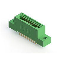 18 positionen Buchse Steckverbinder Nicht angegeben - Doppelkante Gold 0,100" (2,54mm) Grün
