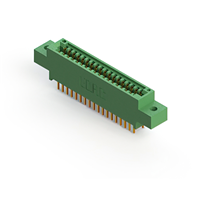 36 posizione Femmina Connettori Non specificato - Doppio bordo Oro 0,100" (2,54mm) Verde