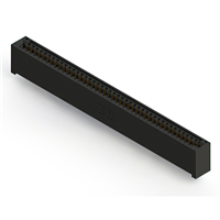 43 positionen Buchse Steckverbinder Nicht angegeben - Einzelkante Gold 0,100" (2,54mm) Schwarz