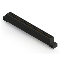 37 Position Female Connector Non Specified - Single Edge Gold 0.100" (2.54mm) Black