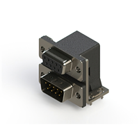 9, 9 Positionen, D-Sub - gestapelt , Steckbuchse, Buchsensockel ; Stecker, Steckerstifte Steckverbinder