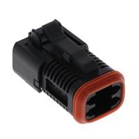 4 Rectangular Connectors - Housings Plug Black
