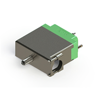 38 Position Housing for Non-Gendered Contacts Connector Green Free Hanging (In-Line) Rack and Panel