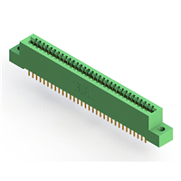 64 Position Female Connector Non Specified - Dual Edge Gold 0.100" (2.54mm) Green