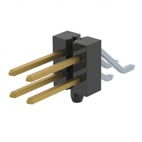 Connector Header Surface Mount, Right Angle 4 position 0.100" (2.54mm)