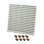 FAN GUARD LOUVERED RAL7035
