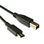 CBL USB2.0 B PLUG TO C PLG 3.28'