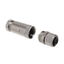 M12 A-CODE PLUG FOR CABLE, 4PIN