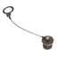 DUST CAP PLUG W/SS ROPE & RING C