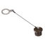 DUST CAP PLUG W/SS ROPE & RING C